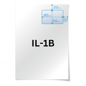INTEGRATED LABEL -  1 LABEL PER SHEET - IL1B-L 